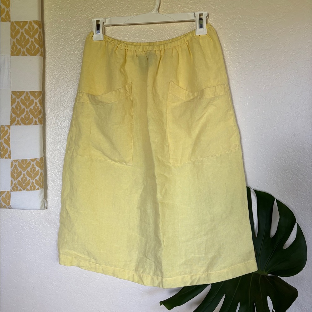 Reformation Yellow Skirt